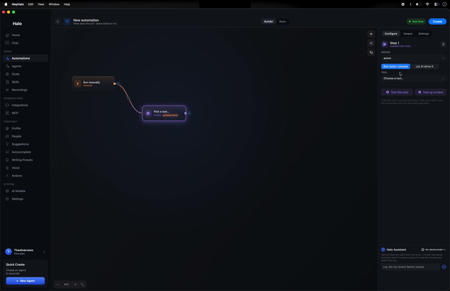 Choose the brain for each node